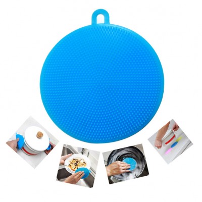 Yiwu Bobao eco-friendly multi-purpose kitchenware fruit vegetable cleaning placemats household cleaning pet silicone pad brush