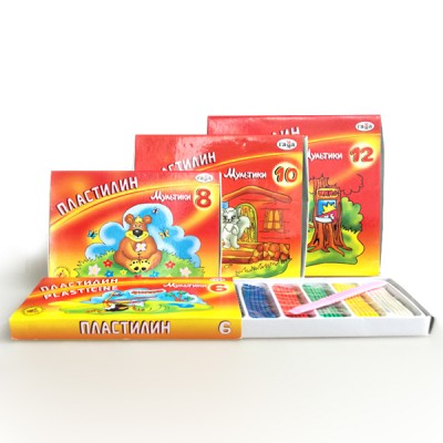 Popular children playing 6/8/10/12color plasticine modeling clay for kids