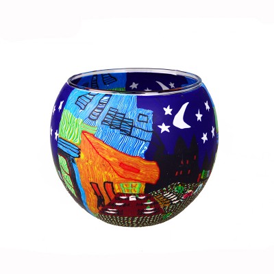 Latest arrival exquisite glass cup polymer clay holder ceramic candle cup for decoration