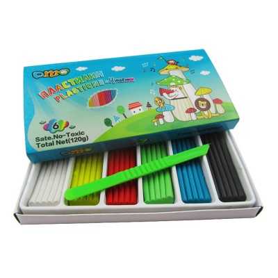 Yiwu Bobao delicate packing 6 colors eco-friendly modeling clay with tool for kids DIY educational toy plasticine