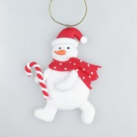 Yiwu Bobao Christmas Pendants Happy Snowman Ornaments for Car or Room Hanging Decoration