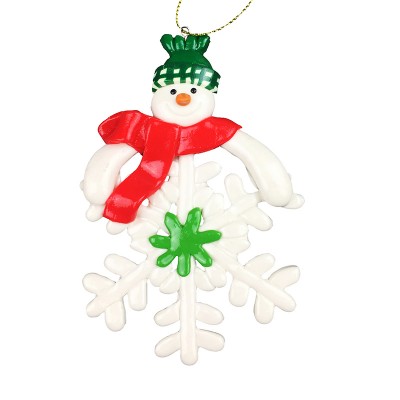 DMO Yiwu  Xmas Winter Holiday Party Decor Handmade Polymer Clay Handicraft Snowflake Snowman