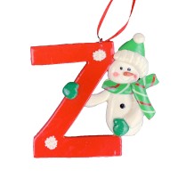 Yiwu Bobao Christmas Pendants Handmade Letter Z Shaped Ornaments for Car or Room Hanging Decoration