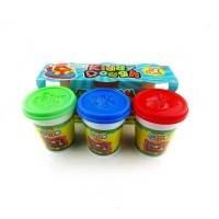 Yiwu Bobao factory supply cheap En71 ASTM safe 3barrel *5OZ preschool kindergarten intelligent kids diy funny games play dough