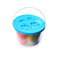 Yiwu Bobao factory supply En71 ASTM qualified safe nice bucket pack 8 colors 740g Kids DIY Educational intelligent play dough